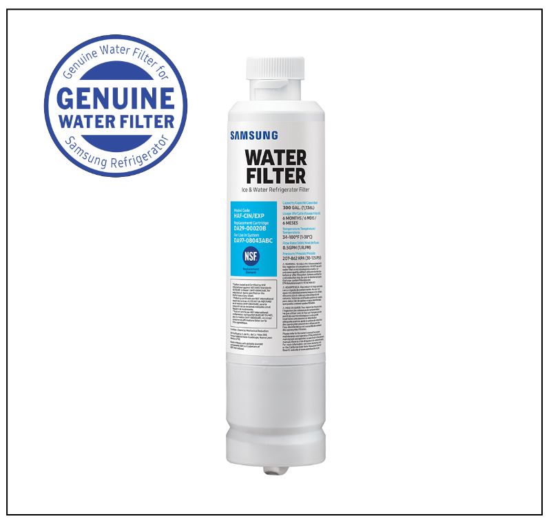 Photo 1 of *PREVIOUSLY  OPENED* SAMSUNG Genuine HAF-CIN Refrigerator Water Filter (DA29-000020B) - 1 Pack
