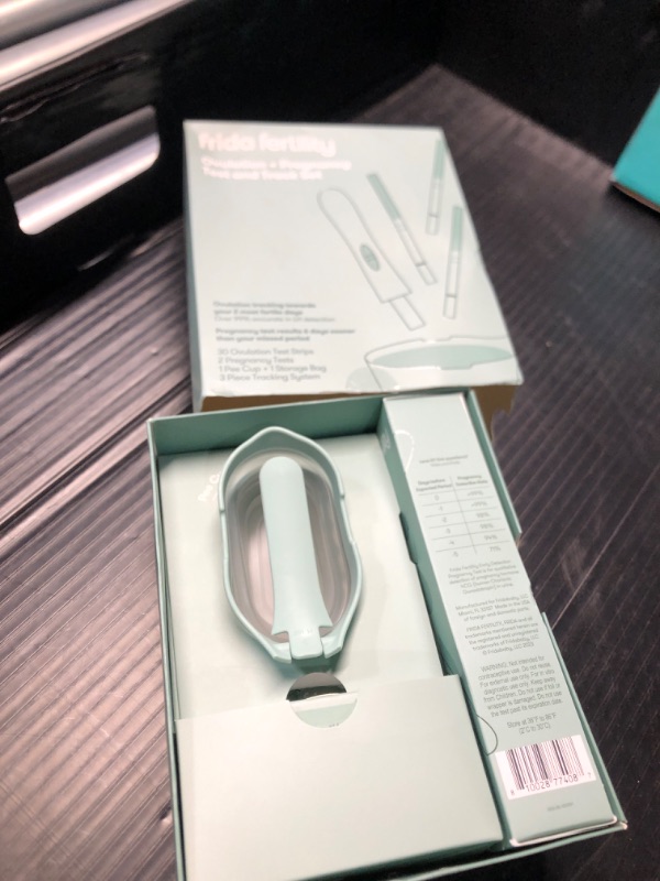 Photo 2 of ***(EXP: )NONREFUNDABLE***
Frida Fertility Ovulation and Pregnancy Test Kit | Easy At Home Ovulation Strips and Pregnancy Tests with Tracking and Prediction Log | 30 Ovulation Tests, 2 Pregnancy Tests, Tracker + No Mess Pee Cup