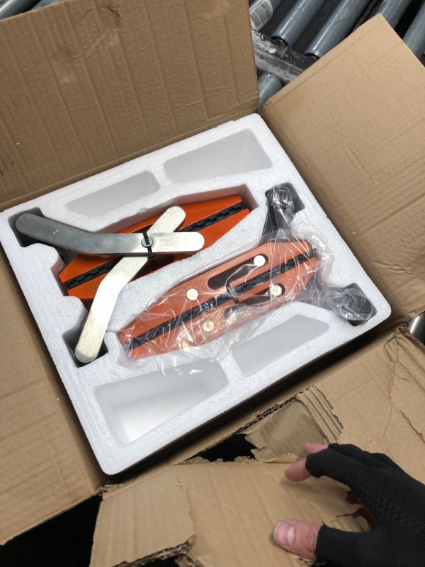 Photo 2 of (READ FULL POST) High Eagle 2 Pack Double Handed Stone Carrying Clamps Granite Panel Lifter Tools Rubber-lined for Lifting Quartz Worktop Slab Marble Glass 660lbs Loaded