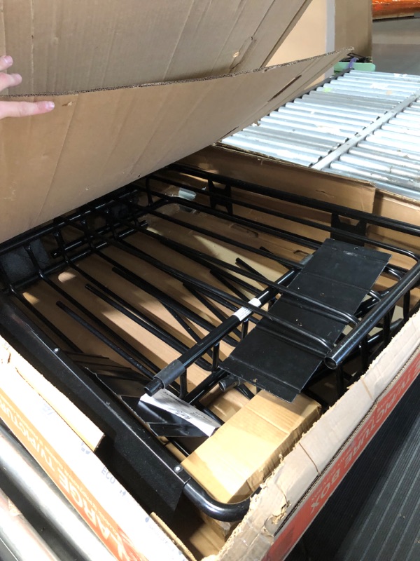 Photo 1 of MAXXHAUL 50506 64" x 39" x 6" Heavy-Duty Universal Steel Roof Rack , Black