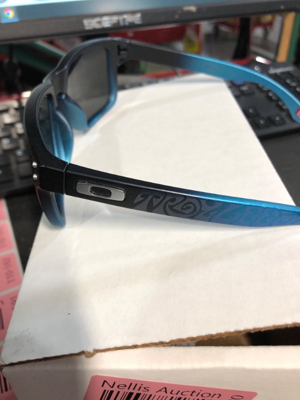 Photo 3 of ***SEE NOTES*** 
Oakley Men's OO9102 Holbrook Square Sunglasses, TLD Blue Fade/Prizm Black, 57 mm