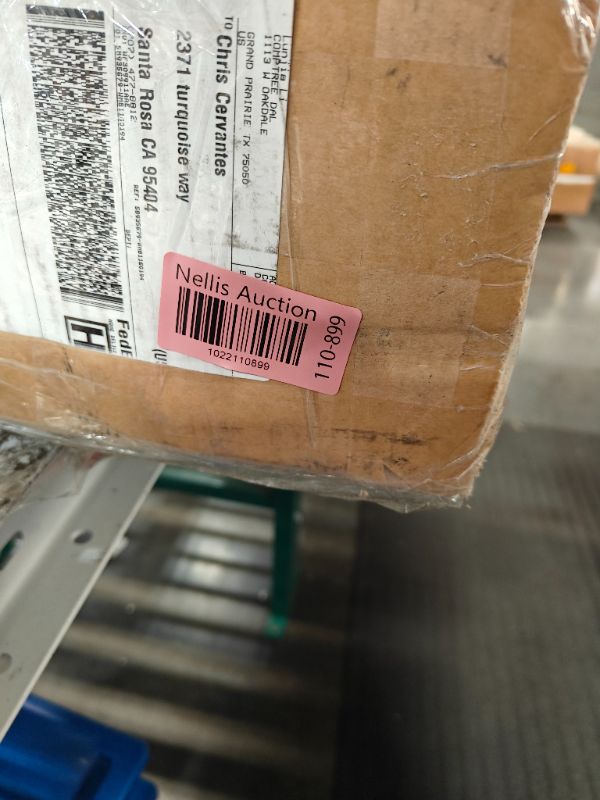Photo 1 of ***USED - LIKELY MISSING PARTS - UNABLE TO VERIFY FUNCTIONALITY***
Amazon Basics Faux Linen Upholstered Tufted Headboard with Adjustable Height, King, Gray
