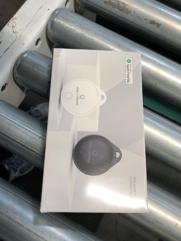 Photo 2 of ***FACTORY SEALED***QING CAOQING Air Tags 4 Pack Item Finders with APP Find My (iOS ONLY), Lightweight Air Tag Prevent Loss of Keys, Backpacks, Suitcases(Not for Android)