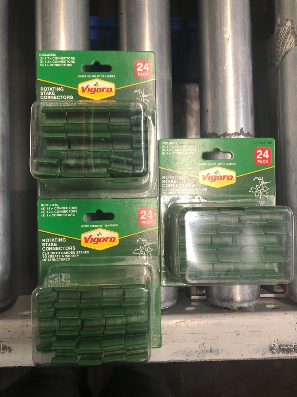 Photo 1 of **3-PACK BUNDLE**
Vigoro Plastic Rotating Stake Connectors, 3 Sizes (24-Pack)