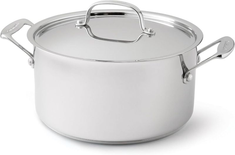 Photo 1 of **DAMAGED** Cuisinart 744-24 Chef's Classic Stainless Stockpot with Cover, 6-Quart,Silver
