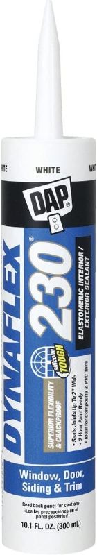 Photo 1 of  Dap 18300 DYNAFLEX 230 Premium Indoor/Outdoor Sealant - White 10.1-oz Cartridge (18275)