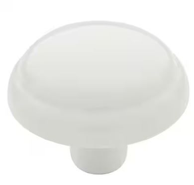 Photo 1 of ***12 PIECES**
Brainerd Top Ring 1-1/8-in White Round Traditional Cabinet Knob