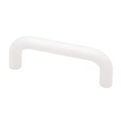 Photo 1 of ***12 PIECES**
Brainerd Plastic Wire 3-in (76Mm) Center to Center White Cylindrical Handle Drawer Pulls
