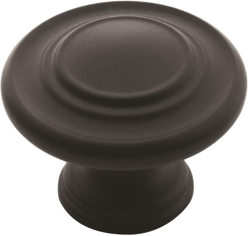 Photo 1 of **10 PIECES**
allen + roth 1-1/4-in Aged Bronze Round Transitional Cabinet Knob