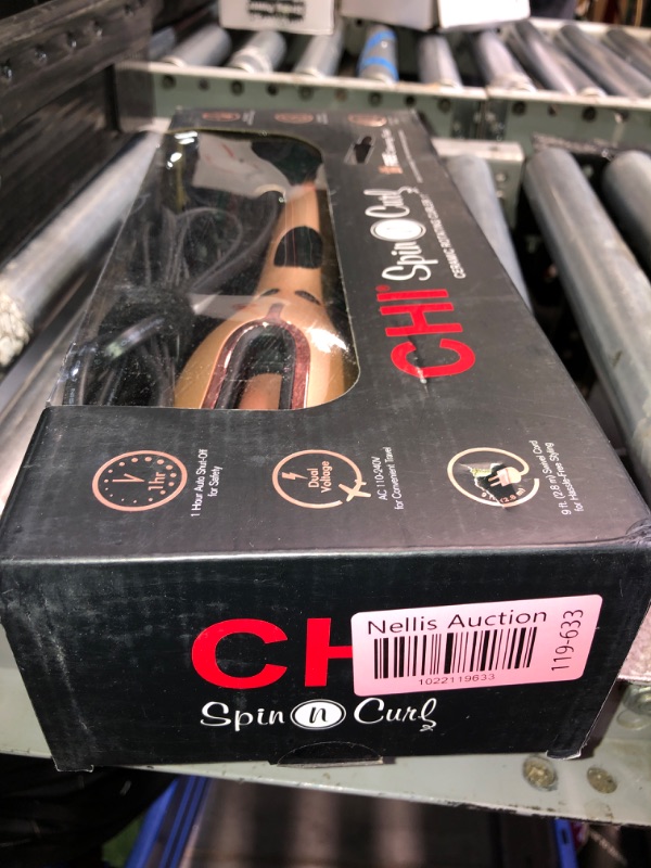 Photo 2 of **USED**
CHI Spin N Curl Special Edition Rose Gold Hair Curler 1 inch. Ideal for Shoulder-Length Hair between 6-16â€ inches.