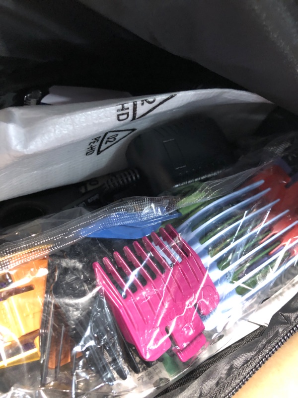 Photo 1 of ***ITEM TESTED FOR POWER, UNABLE TO TEST FURTHER*** Wahl Color Pro Cordless Rechargeable Hair Clipper & Trimmer – Easy Color-Coded Guide Combs - for Men, Women, & Children – Model 9649P White/Blue 1 Count (Pack of 1)