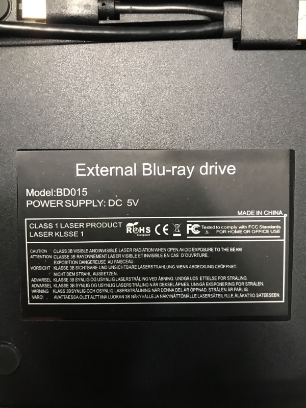 Photo 3 of (PARTS ONLY/ NO RETURNS OR REFUNDS/ SEE NOTES) 
Yaeonku External Bluray Drive,USB 3.0 and Type-C Portable 3D Blu-ray DVD Writer Burner,Slim Optical Bluray CD DVD Drive Writer Suitable for Windows XP/7/8/10/11 MacOS for PC,Laptop,Desktop,Mac