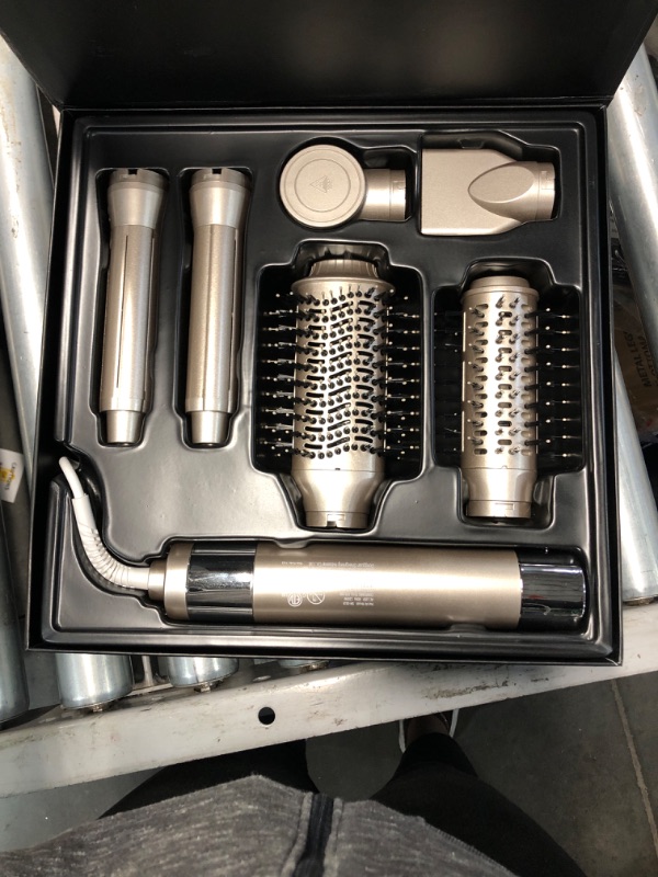 Photo 2 of [500 Million Negative lons] Hair Dryer Brush 6 in 1, 140,000 RPM One Step Professional Hot Air Brush Set for Fast Drying, Curling Drying, Straightening Combing, Best for Straight and Wavy Hair