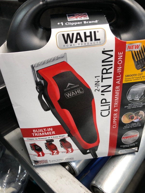 Photo 4 of (READ FULL POST) Wahl Clip 'N Trim Hair Clipper with Built-in Trimmer