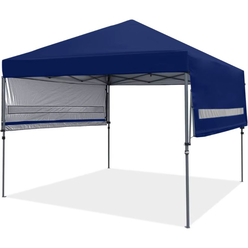 Photo 1 of ***USED - LIKELY MISSING PARTS - UNABLE TO VERIFY FUNCTIONALITY***
MASTERCANOPY 10x10 Pop-up Gazebo Canopy Tent with Double Awnings Navy Blue