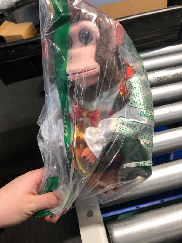 Photo 2 of **MINOR DAMAGE BROKEN FOOT**
HCSXMY Cymbal Playing Monkey Charley The Chimp Vintage Electronic Plush Decoration Toy Original Source (Monkey)