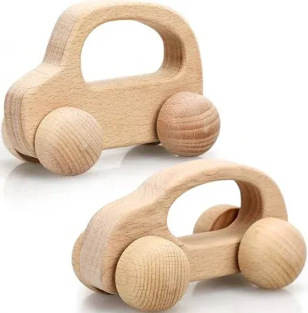 Photo 1 of (see notes) TOY Life Wooden Toys Cars, Montessori Toys for Babies 0-6-12 Months, Baby Rattle Toy Cars