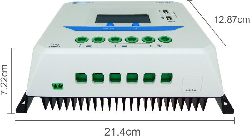 Photo 1 of 
EPEVER Solar Charge Controller 60A 12V/24V Auto Work, Solar Panel Solar Charge Controller PWM Regulator with LCD Backlight (VS6024AU)