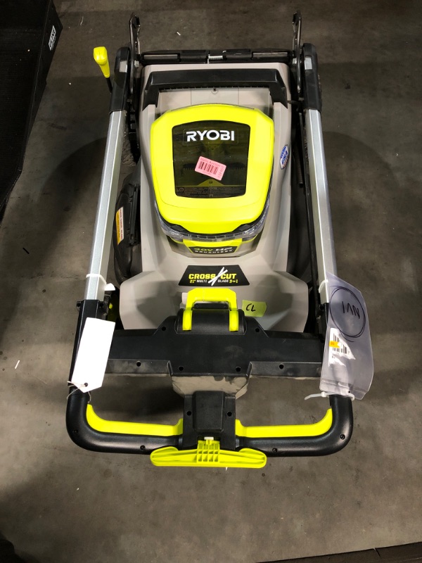 Photo 2 of     ***MOWER ONLY***                   *NO BAG, NO BATTERIES, NO CHARGER*                          *PREVIOUS DISPLAY ITEM*
RYOBI
40V HP Brushless 21 in. Cordless Battery Walk Behind Multi-Blade Self-Propelled Mower - (2) 6.0 Ah Batteries