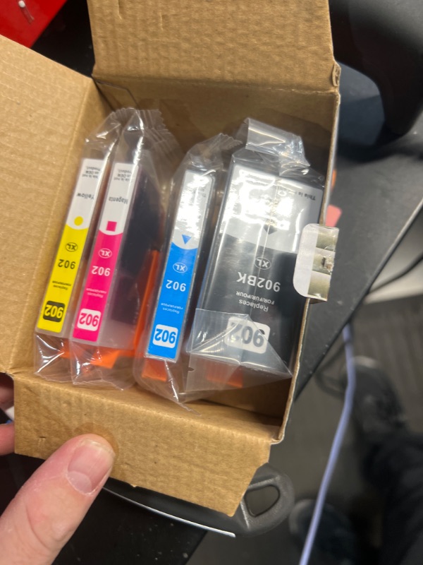 Photo 1 of 902XL Ink Cartridges Combo Pack Replacement HP 902XL Compatible for HP Officejet Pro 6978 6968 6970 6960 6962 6958 6954 6951 6950 Printers (Black Cyan Magenta Yellow)