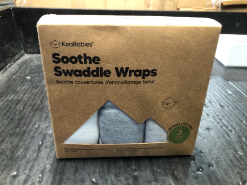 Photo 2 of ***FACTORY SEALED***KeaBabies 3-Pack Organic Baby Swaddle Sleep Sacks - Newborn Swaddle Sack, Ergonomic Baby Swaddles 0-3 Months,Swaddles for Newborns,Baby Sleep Sack,Baby Swaddle Blanket Wrap,Baby Essentials(Cloud)