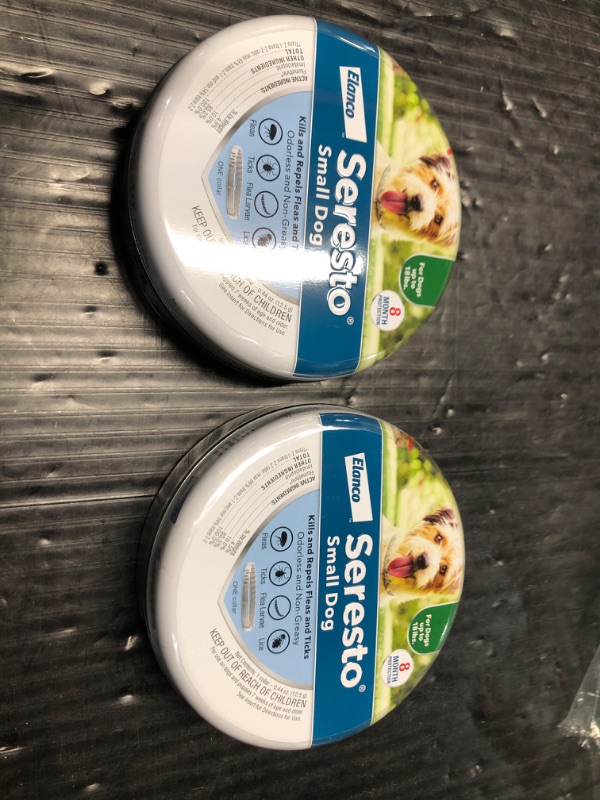 Photo 2 of ***FACTORY SEALED***Seresto Small Dog Vet-Recommended Flea & Tick Treatment & Prevention Collar for Dogs Under 18 lbs. | 2 Pack