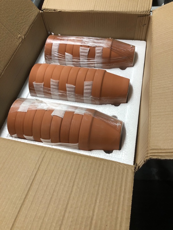 Photo 1 of [26 Pack] 4" Planter Nursery Pots Clay Pots Terracotta Pot Clay Ceramic Pottery Planter Cactus Flower Pots Succulent Nursery Pots Garden Terra Cotta Pots with Drainage Hole (4")