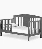 Photo 1 of 
Dream On Me Dallas White Toddler Day Bed - Contemporary Style, Low to the Floor Design, Pine Wood Construction grey