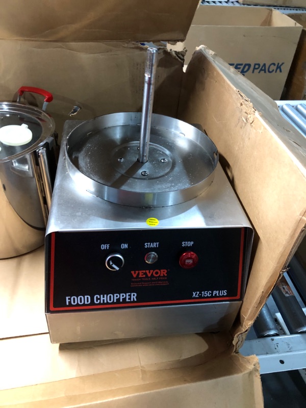 Photo 3 of ***HEAVILY USED AND DIRTY - LIKELY MISSING PARTS - UNABLE TO TEST - SEE PICTURES***
VEVOR Food Processor & Vegetable Chopper, 16 Quart, 1400W Food-Grade Stainless Steel Food Processor Chopper with 2 Extra S-Curve Blades, Multifunctional for Chopping Veget