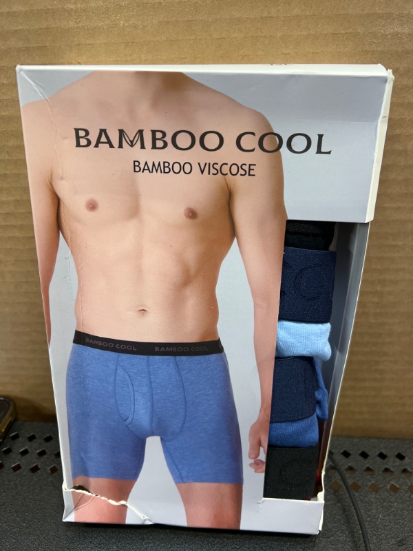 Photo 1 of   SIZE MED  BAMBOO COOL Breathable Men's Underwear Modern Multipack Comfortsoft Moisture-Wicking Boxer Briefs 6 Pack