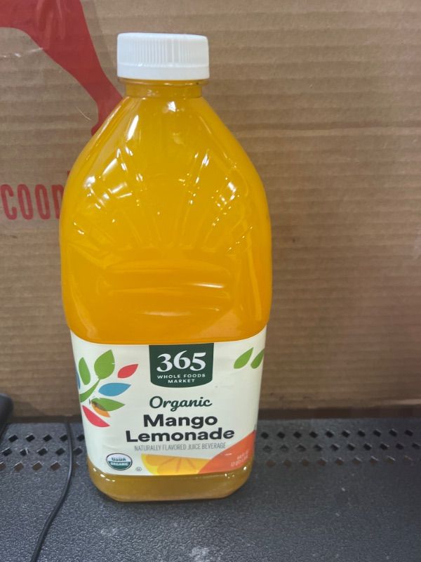 Photo 1 of 365 by Whole Foods Market, Organic Mango Lemonade, 64 Fl Oz   exo 03-2022024