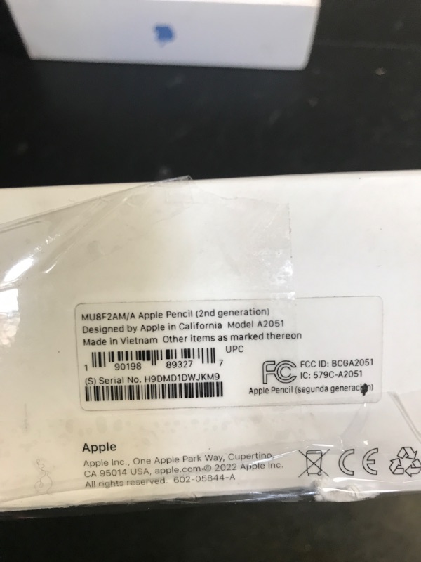 Photo 7 of Apple Pencil (2nd Generation) (USED) (MAJOR DAMAGE TO BOX)