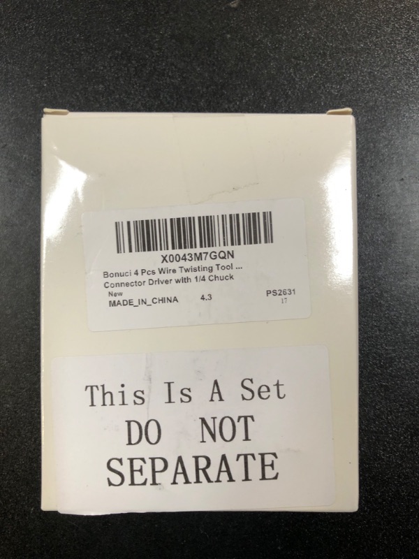 Photo 3 of Bonuci 4 Pcs Wire Twisting Tool Wire Twister Tool Drill Wire Stripper Twisting Wire Connector Socket Wire Twisting Tools for Drill and Wire Connector Driver with 1/4" Chuck