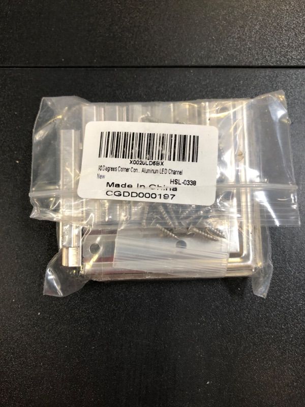 Photo 1 of Muzata 4PACK LED Channel Corner Connector Kit L-Shape Adaptor and 12PACK Extension Connectors for U1SW U101 U107 U108 U-Shape Aluminum Channel, 90 Degree Angle Turning Solution LCC1 E1, LA1 LC1