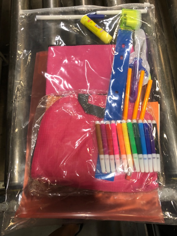 Photo 1 of  17'' Backpacks  School Supply  Kits Back to School Essentials  School Supply Kits Ready School for Elementary, Middle, and High School Students Charity Donate