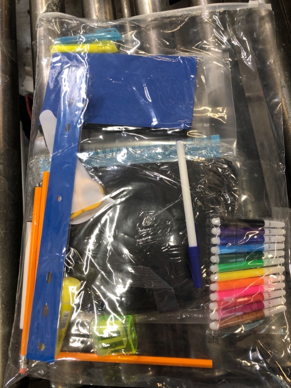 Photo 1 of  17'' Backpack School Supply Bundle Kits Back to School Essentials  School Supply Kits Ready School for Elementary, Middle, and High School Students Charity Donate