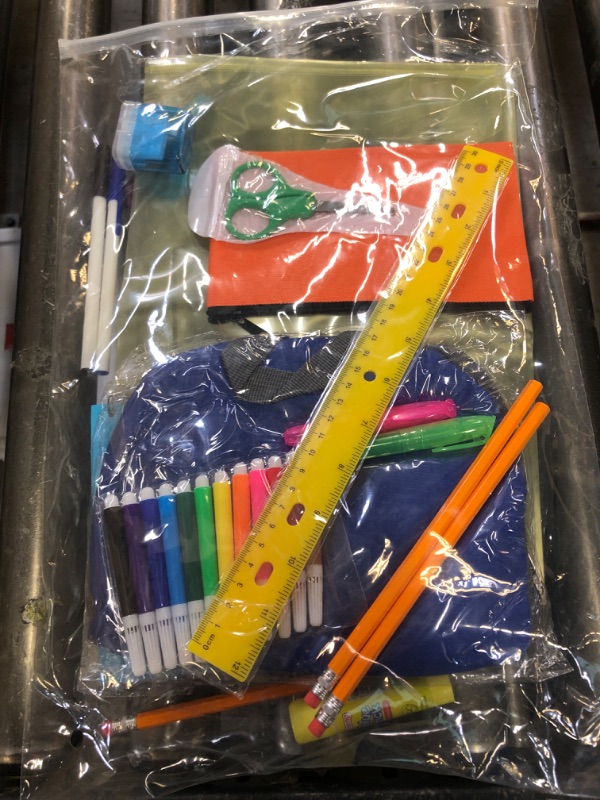 Photo 1 of  17'' Backpack School Supply Bundle Kits Back to School Essentials  School Supply Kits Ready School for Elementary, Middle, and High School Students Charity Donate