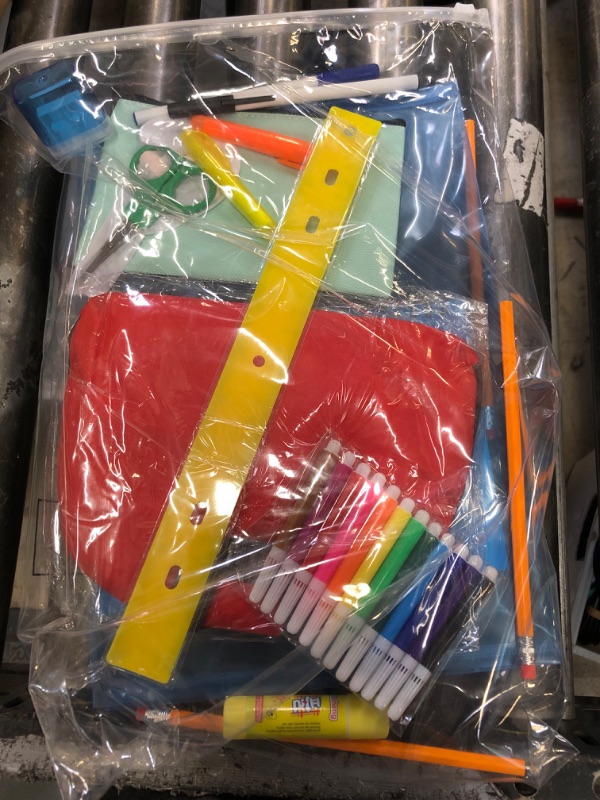 Photo 1 of  17'' Backpack School Supply Bundle Kits Back to School Essentials  School Supply Kits Ready School for Elementary, Middle, and High School Students Charity Donate