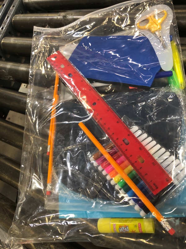 Photo 1 of 17'' Backpack School Supply Bundle Kits Back to School Essentials School Supply Kits Ready School for Elementary, Middle, and High School Students Charity Donate