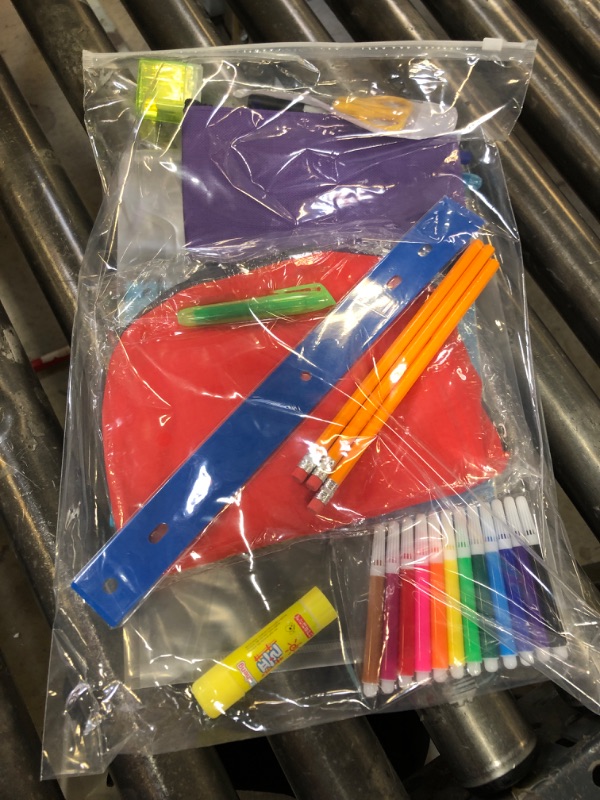 Photo 1 of  17'' Backpack School Supply Bundle Kits Back to School Essentials  School Supply Kits Ready School for Elementary, Middle, and High School Students Charity Donate