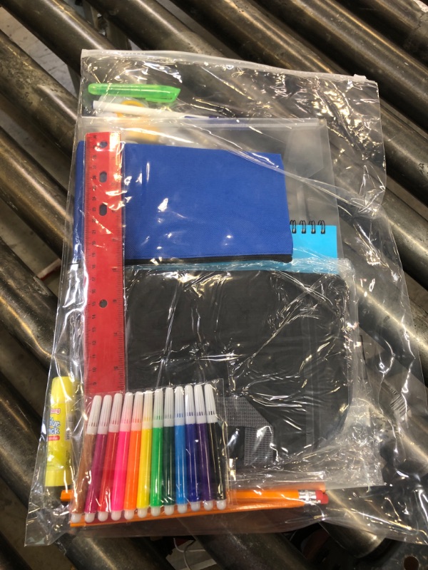 Photo 1 of  17'' Backpack School Supply Bundle Kits Back to School Essentials  School Supply Kits Ready School for Elementary, Middle, and High School Students Charity Donate