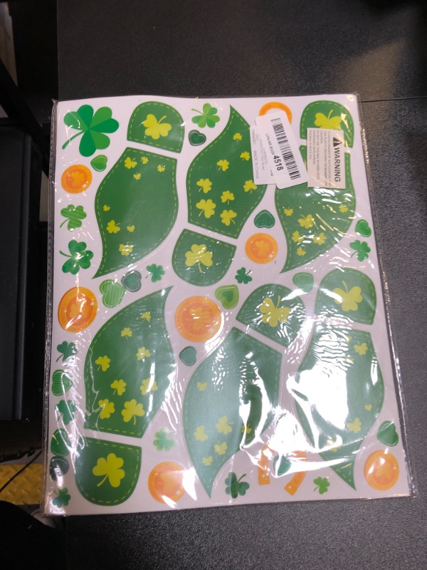 Photo 2 of 516 PCS St. Patrick’s Day Floor Decals, 36 Pairs Leprechaun Footprint Stickers Shamrock Gold Coin Labels Removable with No Residue for Holiday Decals Decoration Party Supplies Reward Gifts (12 Sheets)