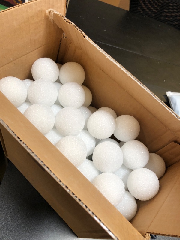 Photo 2 of Bulk Buy: Floracraft Styrofoam Ball 2-1/2" Bulk-White BA25 (144-Pack)