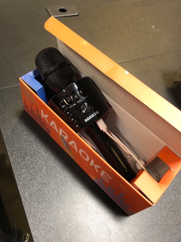 Photo 2 of BONAOK Wireless Bluetooth Karaoke Microphone