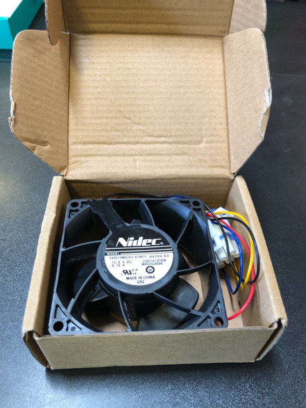 Photo 1 of Upgraded WR60X26866 Refrigerator Evaporator Fan Motor (OEM), Compatible with ge Refrigerator, Replace V80E14MS2A3-57A611, WR60X10341, WR60X10356, WR60X10357, etc.