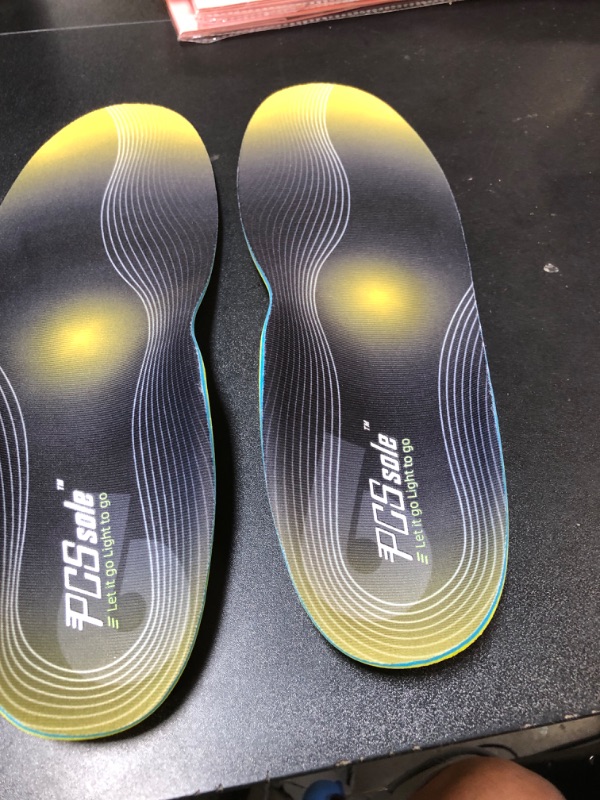 Photo 2 of PCSsole Plantar Fasciitis Insoles - 220+lbs Heavy Duty High Arch Support Inserts Comfort Arch Support Insoles with Shock Absorbing Gel - Flat Feet - Orthotic Foot Pain Relief Insoles for Men Women