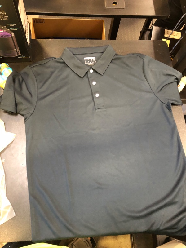 Photo 2 of  MENS  BLUE POLO SHIRT SHORT SLEEVE SHIRT SIZE M