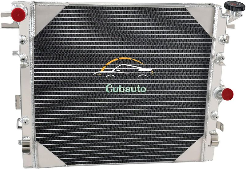 Photo 1 of Cubauto 3 Row Core Aluminum Radiator Compatible with 2007-2018 Jeep JK Wrangler JK Rubicon Sahara 3.6L 3.8L V6 2008 2009 2010 2011 2012 2013 2014 2015 2016 2017
