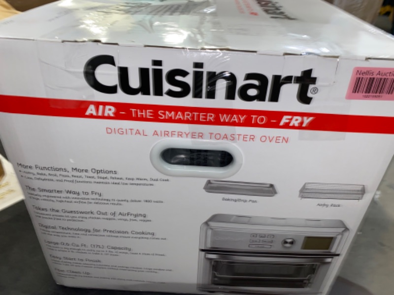 Photo 3 of Cuisinart Air Fryer Toaster Oven, Digital Display, Digital 1800 Watt, Adjustable Temperature and Controls, Stainless Steel, TOA-65 Digital Airfryer TOA-65