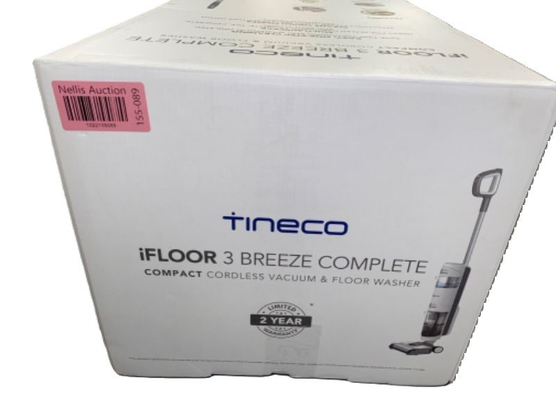 Photo 3 of Tineco iFLOOR 3 Breeze Complete Wet Dry Vacuum Cordless Floor Cleaner and Mop One-Step Cleaning for Hard Floors